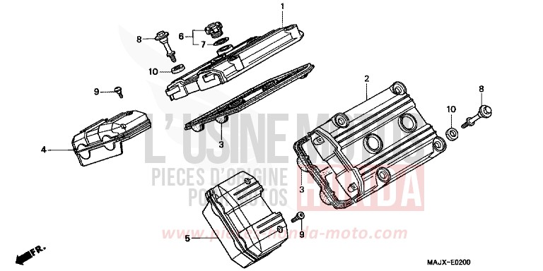 ZYLINDERKOPFDECKEL von Pan-European ABS CANDY WINE BERRY RED-U (R114) von 1999